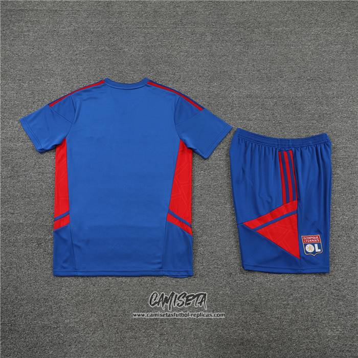 Chandal del Lyon 2022-2023 Manga Corta Azul - Pantalon Corto